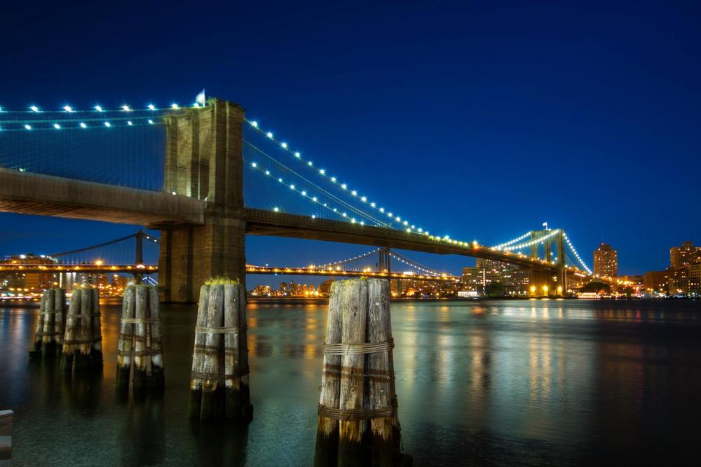 Brooklyn Bridge at night