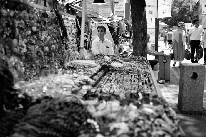 Street vendor in Seoul.
